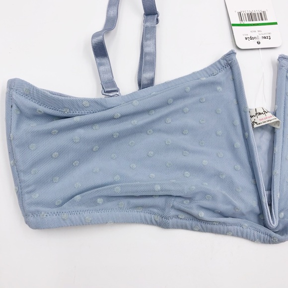 Free People Sierra Bandeau Bra Blue Rain - Picture 8 of 12